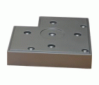 PATA MUEBLE CUADRADA PT01 100x100x20mm AL
