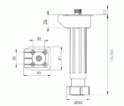 PATA MUEBLE REDONDA PT03 130-200mm NE*