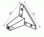 PATA MUEBLE CUADRADA PT19 120x40mm AL