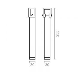 JGO 4 PATAS SOMIER PT25 250x30x30mm S/R NE