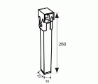 JGO 4 PATAS SOMIER PT25 250x30x30mm C/R NE