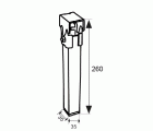 JGO 4 PATAS SOMIER PT25 250x35x35mm C/R GR