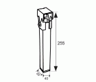 JGO 4 PATAS SOMIER PT25 250x30x40mm S/R GR