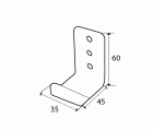 SOPORTE LARGUERO CAMA SMR02 40mm ZN