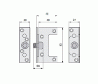 ENGANCHE LARGUERO CAMA SMR04 80mm ZN