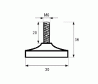 NIVELADOR PLANO NV05 M6x32mm NE