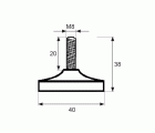 NIVELADOR PLANO NV06 M8x38mm NE