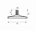 NIVELADOR PLANO NV04 M8x32mm NE
