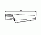 BL BURLETE BASCULANTE ALUM BLT06 930mm BL