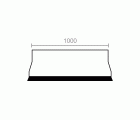 BL BURLETE ADHESIVO PVC BLT01 1000mm BL