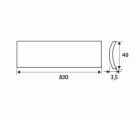 BL TAPAJUNTAS TJ05 PLANO ADH 830mm LTD
