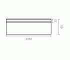 BURLETE GARAJE LABIO BLT07 3050mm PL