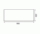 PLACA CIEGA PLP03 900x250mm IN