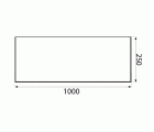 PLACA CIEGA PLP03 1000x250mm IN
