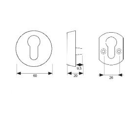 ESCUDO SEGURIDAD PERA ES02 60mm LS