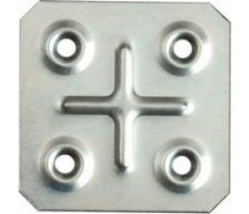 PLACA CUADRADA PLC06 45x45mm ZN