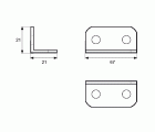 ANGULO REFUERZO AN07 21x21x67mm ZN