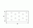 PLACA PESANTE PLC09 80x50mm ZN