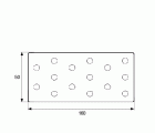PLACA PESANTE PLC09 160x50mm ZN