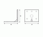 ANGULO PESANTE AN13 80x80x50mm ZN