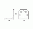 ANGULO PESANTE AN16 85x85x65mm ZN