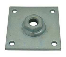 PLACA C/TUERCA PLC12 M10x50x50mm ZN