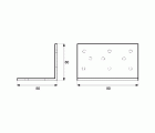ANGULO PESANTE AN14 80x80x80mm ZN