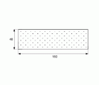 PLACA RECTA PERFORADA PLC10 160x40mm ZN