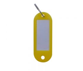 LLAVERO PORTAETIQUETAS PTQ02 AMARILLO