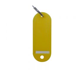 LLAVERO PORTAETIQUETAS PTQ02 AMARILLO