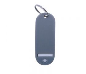 LLAVERO PORTAETIQUETAS PTQ02 GRIS