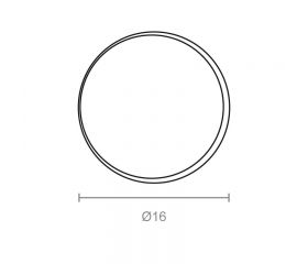 LLAVERO ANILLA LLV01 16mm NI
