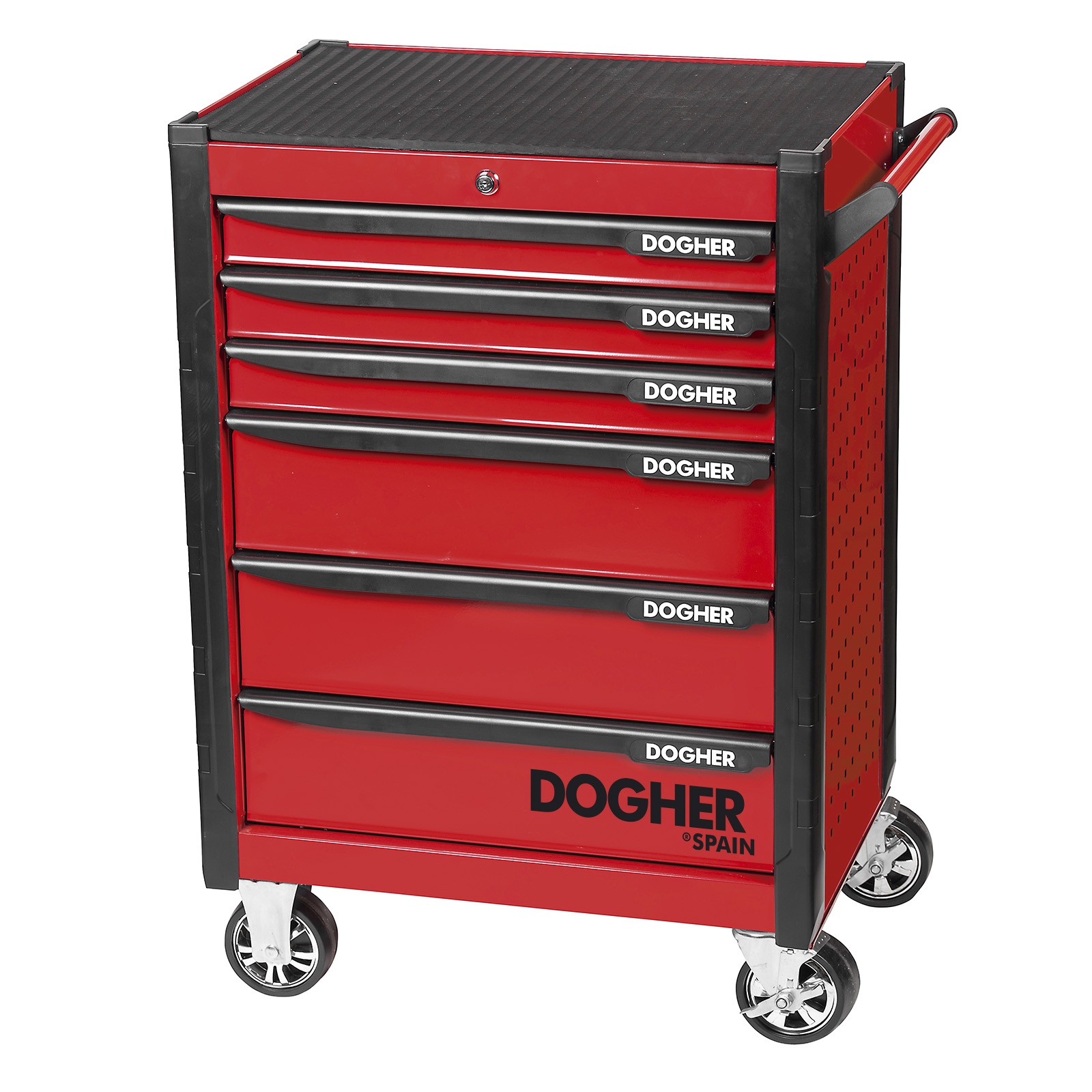 Carro DOGHER SILVERSTONE 6 Cajones + 3 Composiciones de 211 Herramientas