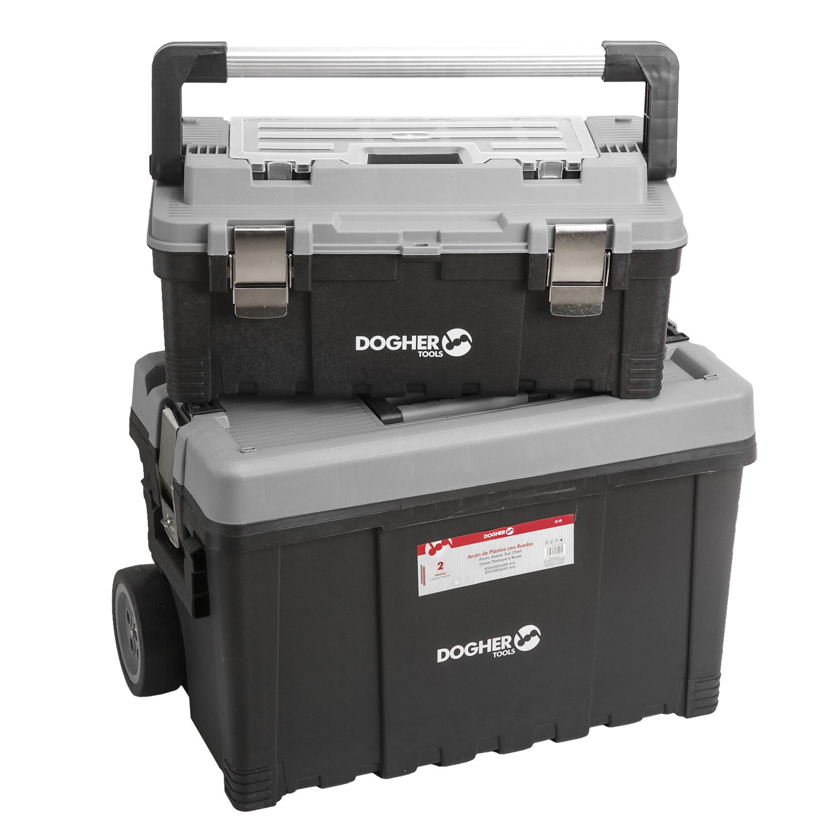 Caja DOGHER Herramientas Móvil 2 Módulos 750 x 650 x 440 mm