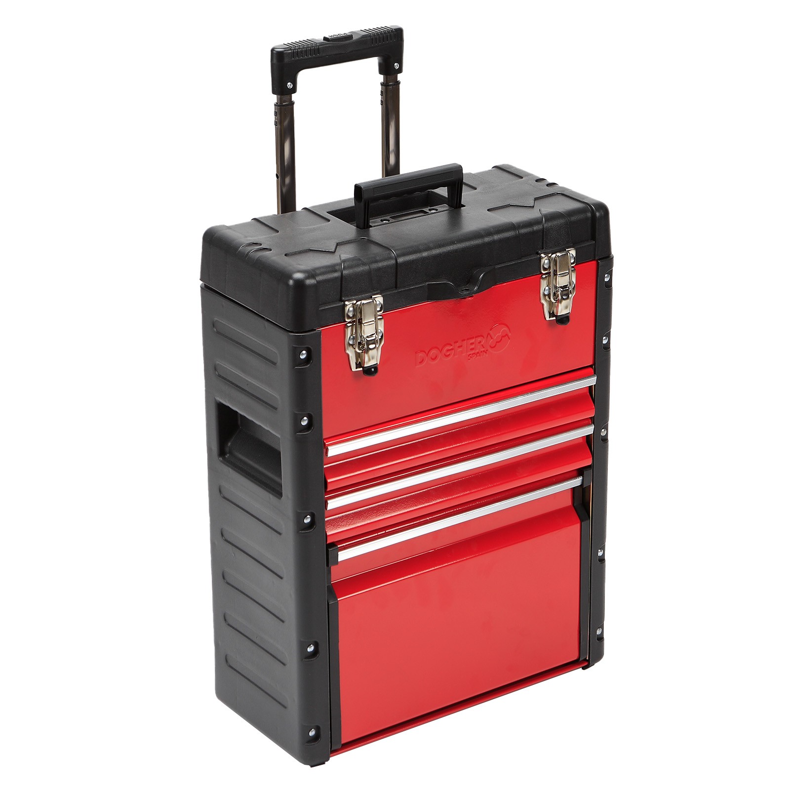 Trolley Metálica Compacta DOGHER 410 x 265 x 550 mm 2 Cajones + 1 Arcón