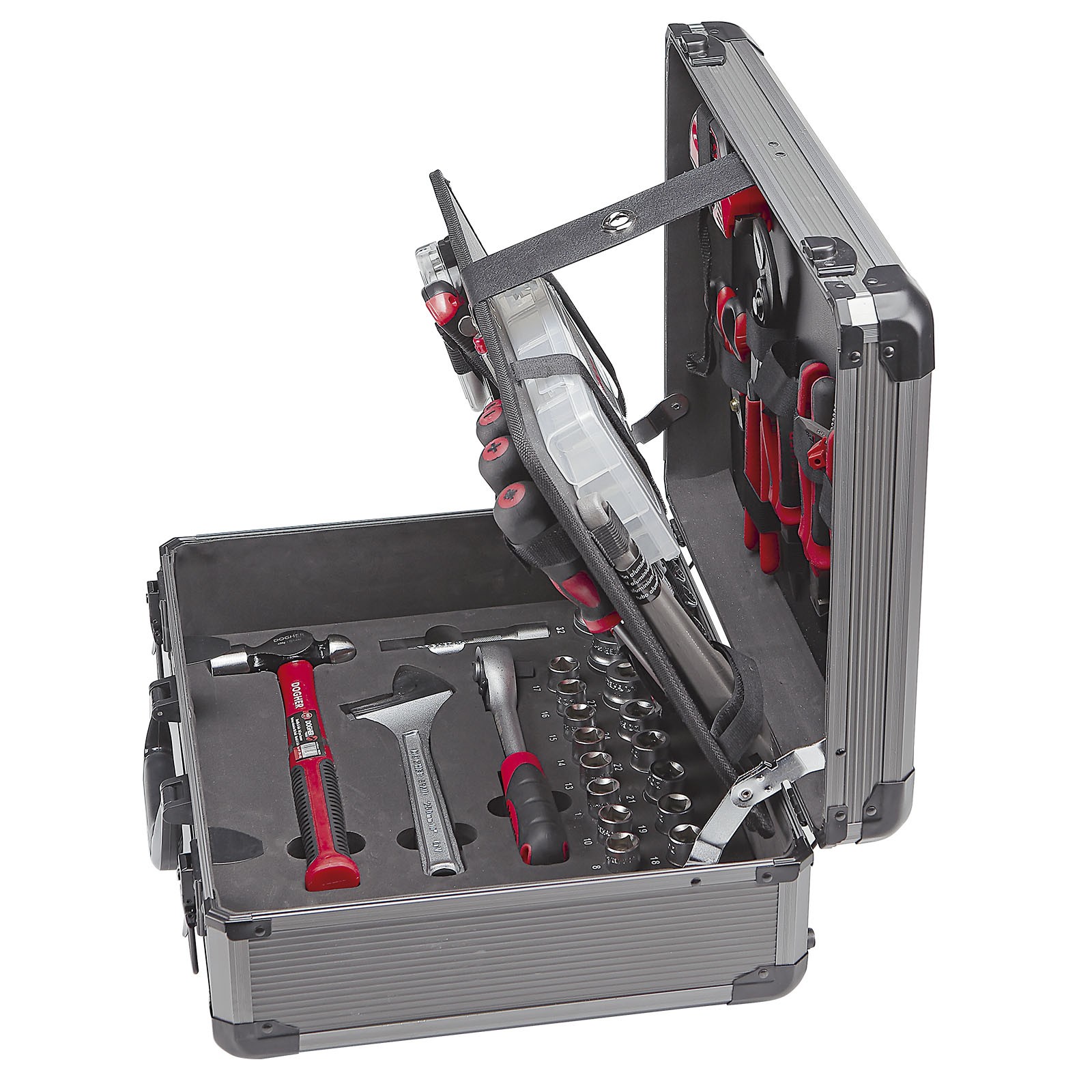 Maleta DOGHER ALUBOX + Herramientas Profesional 85 Piezas