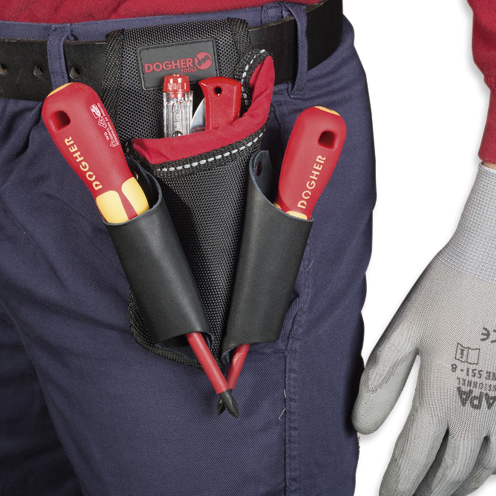 Bolsa DOGHER para Cutters y Destornilladores 210 x 125 x 55 mm