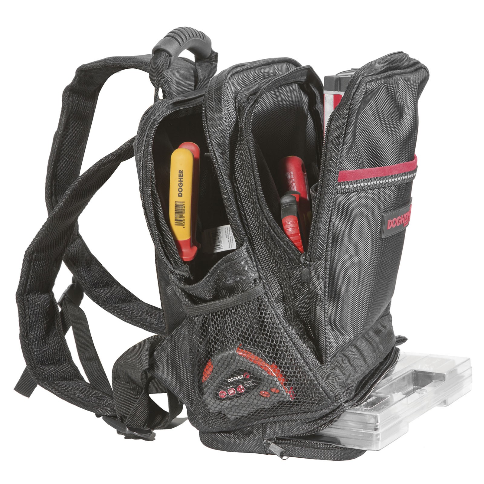 Composición DOGHER Mochila + Organizador + 30 Herramientas Electricista