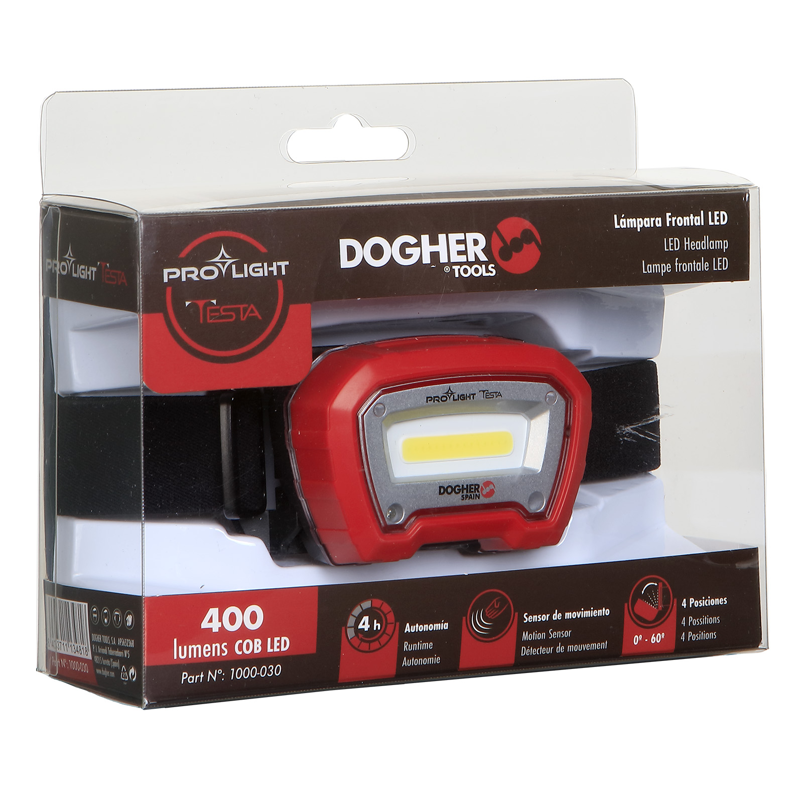 Lámpara DOGHER PROLIGHT TESTA 400 Lumen COB LED
