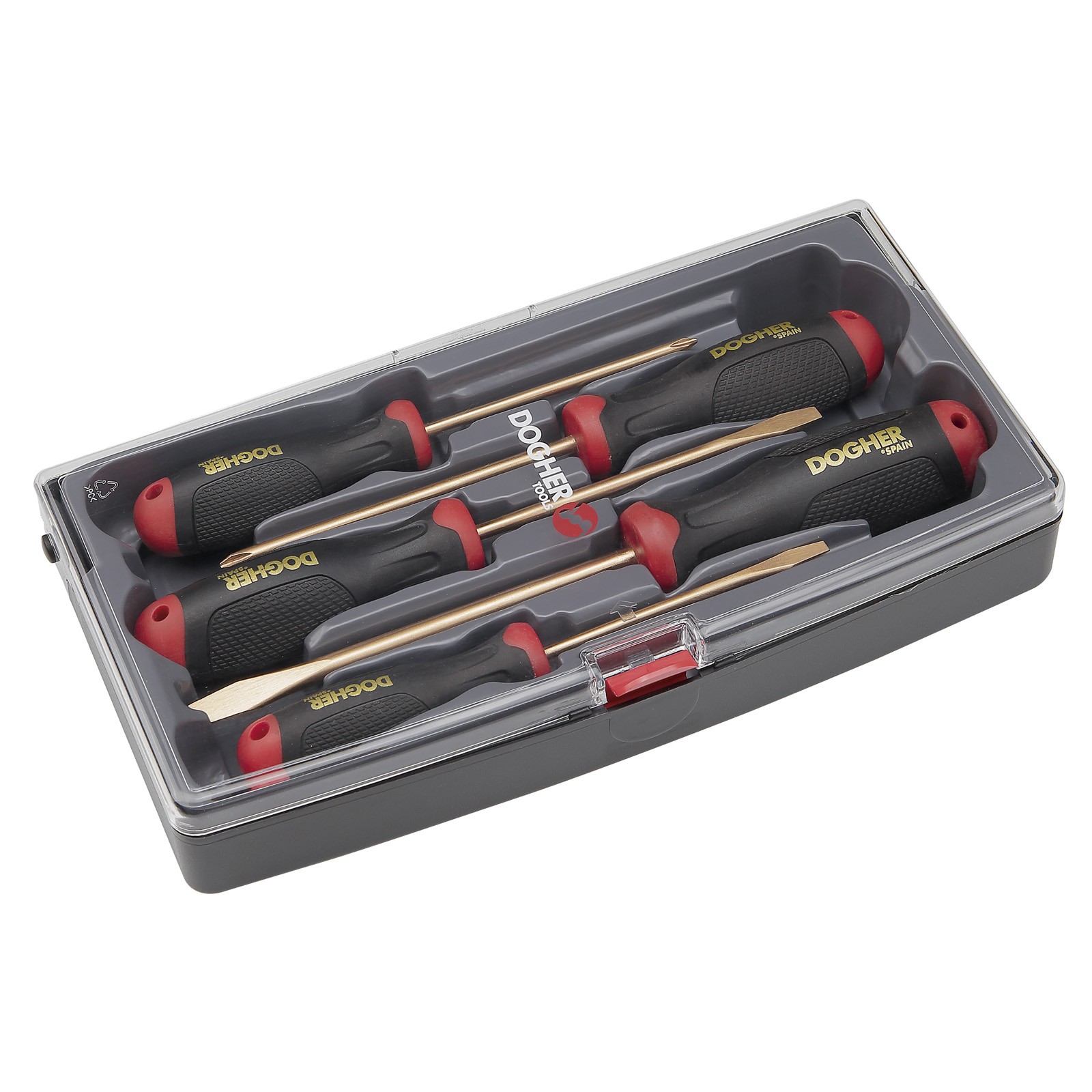 Juego 5 Destornilladores Profesionales DOGHER Antichispa 3PL - 2PH