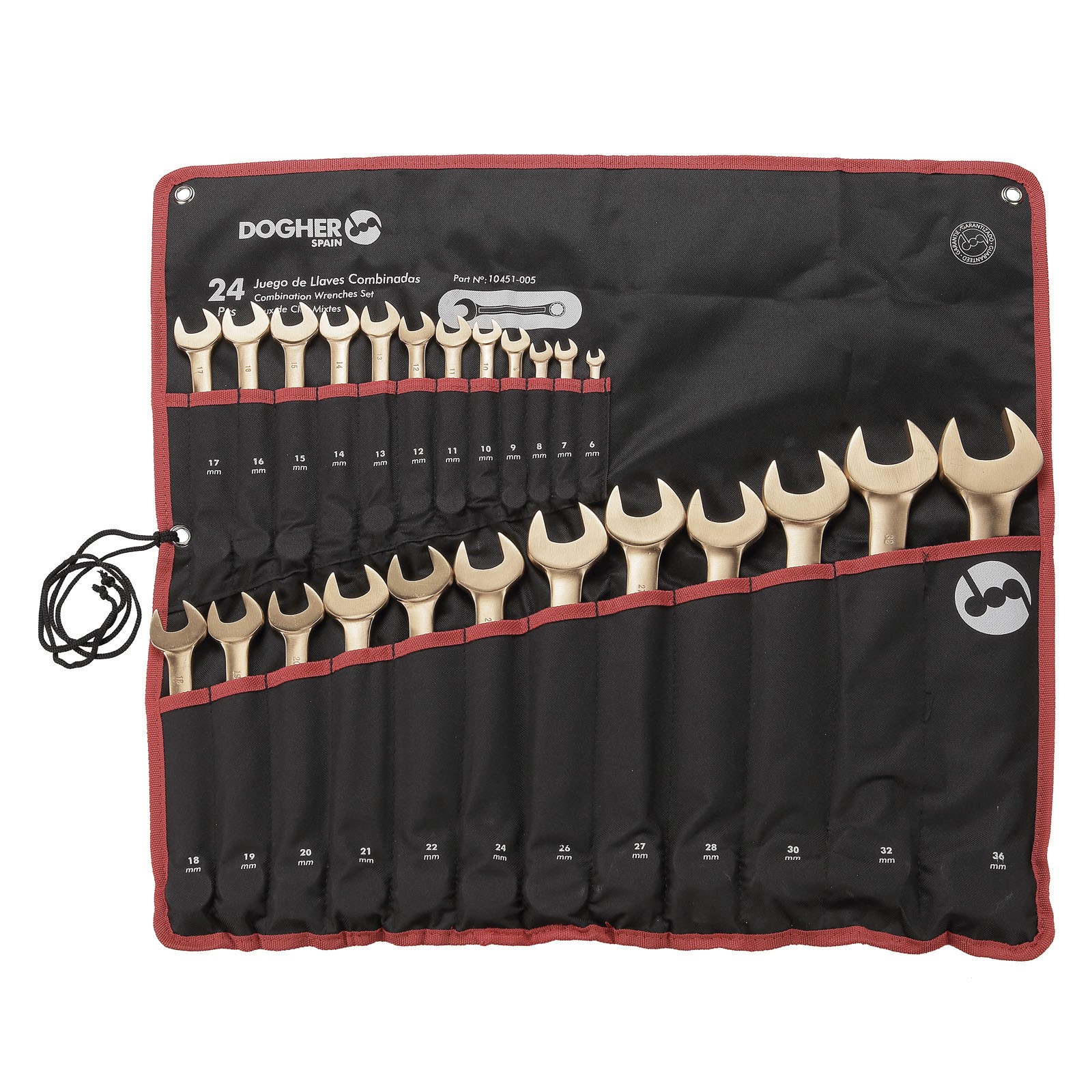 Bolsa DOGHER 24 Llaves Combinadas Antichispa