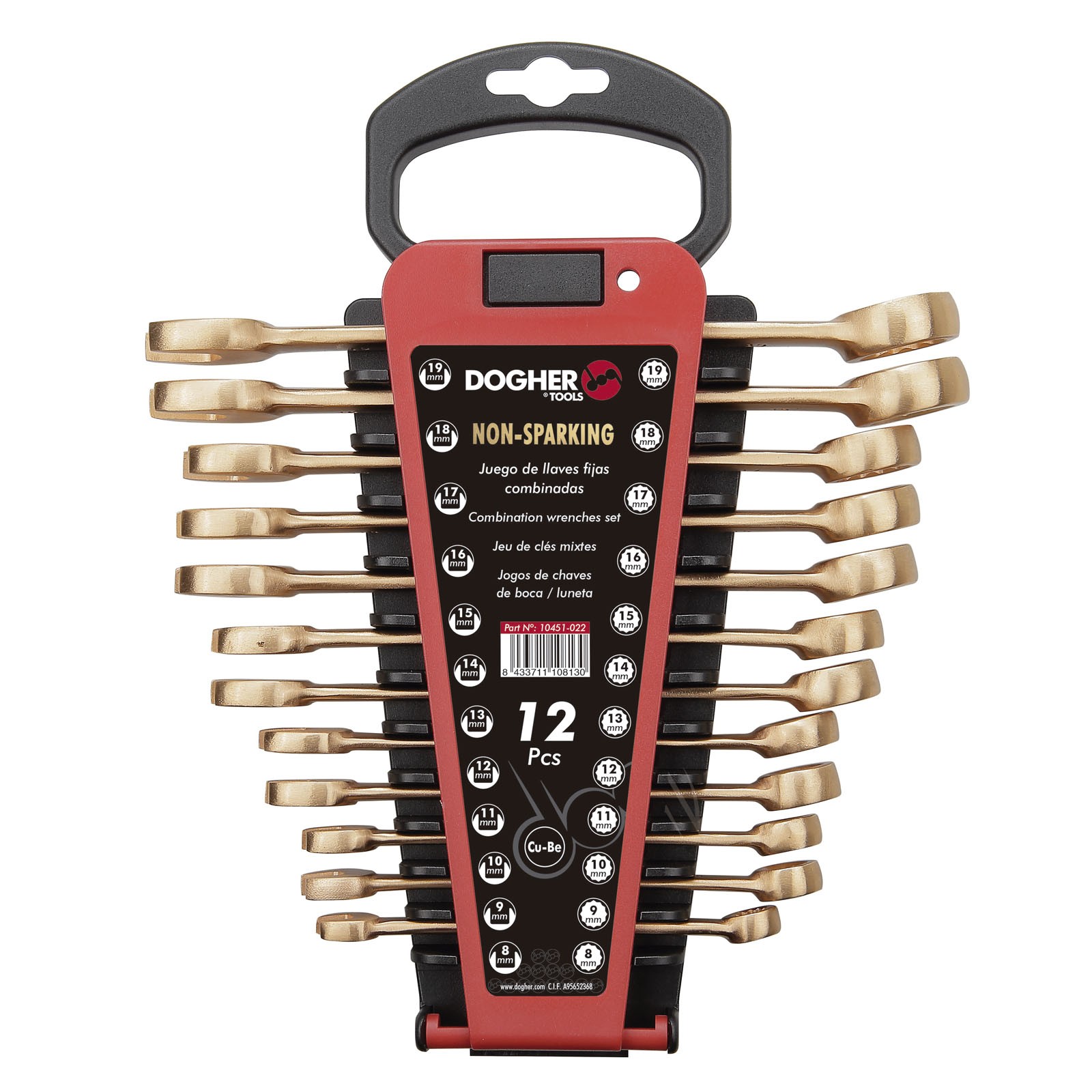 Juego DOGHER 12 Llaves Combinadas Antichispa