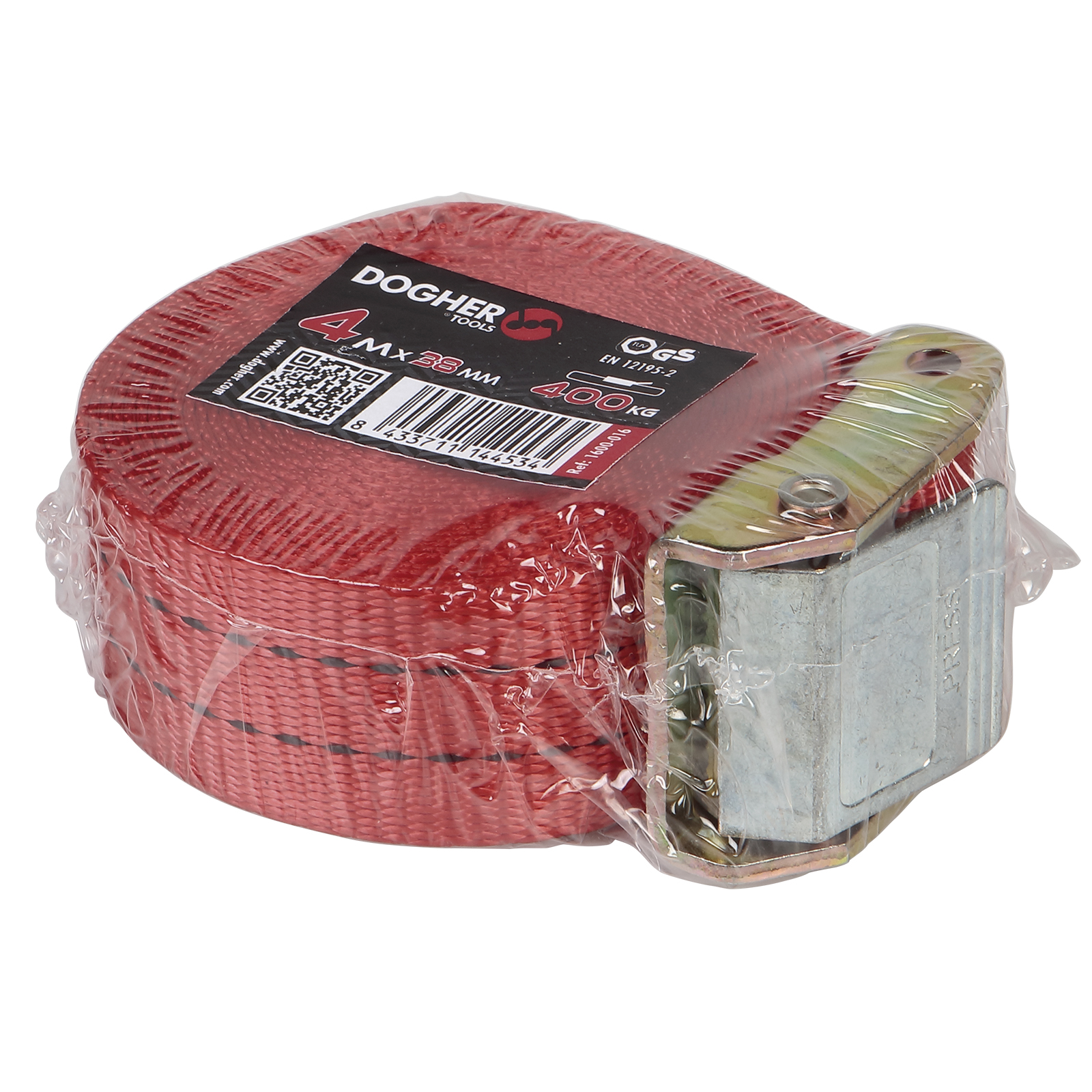 Cinta Amarre Hebilla 38 mm x 4 m 400 kg Retractilado