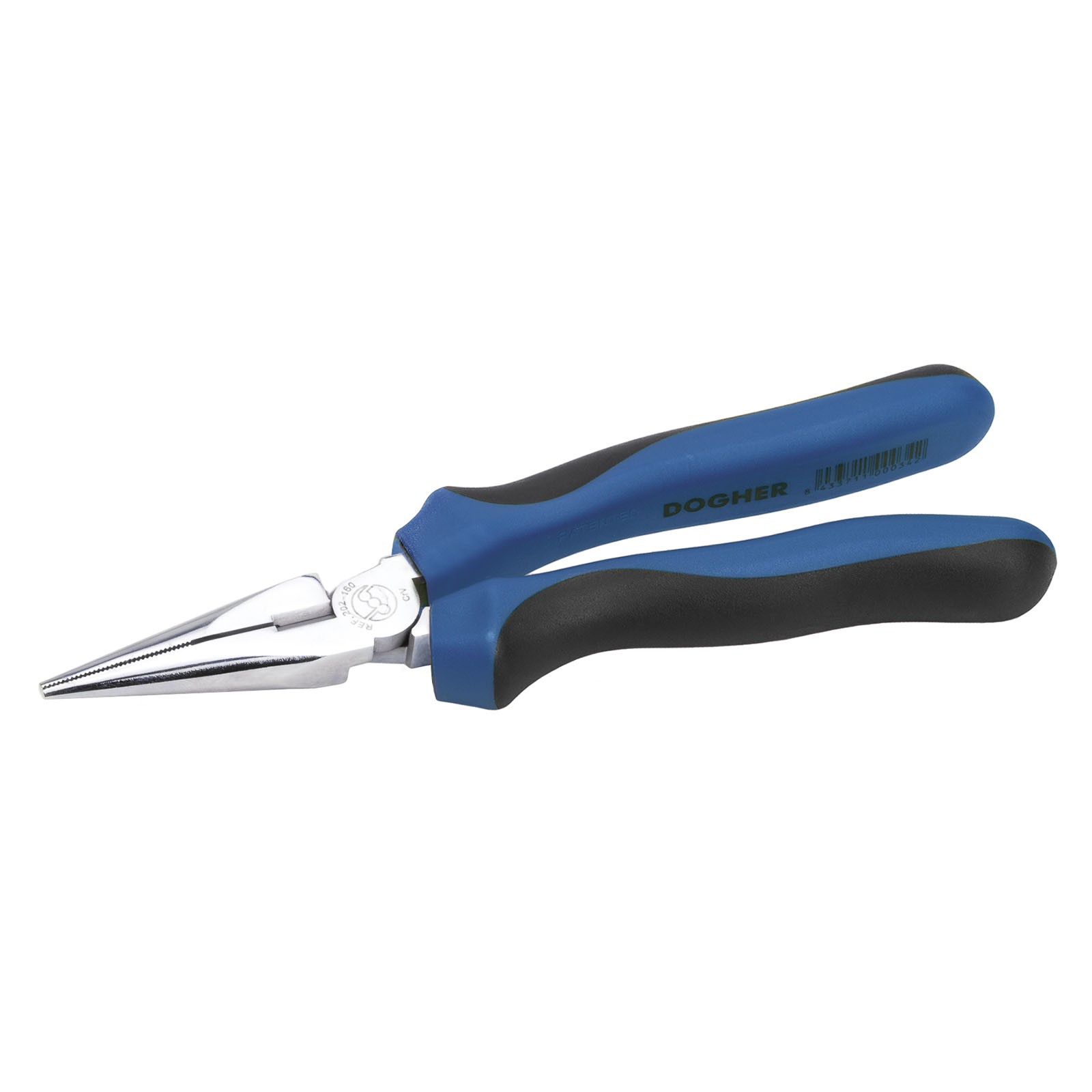 Alicate Boca Semirredonda con Corte DOGHER CrV Alta Potencia