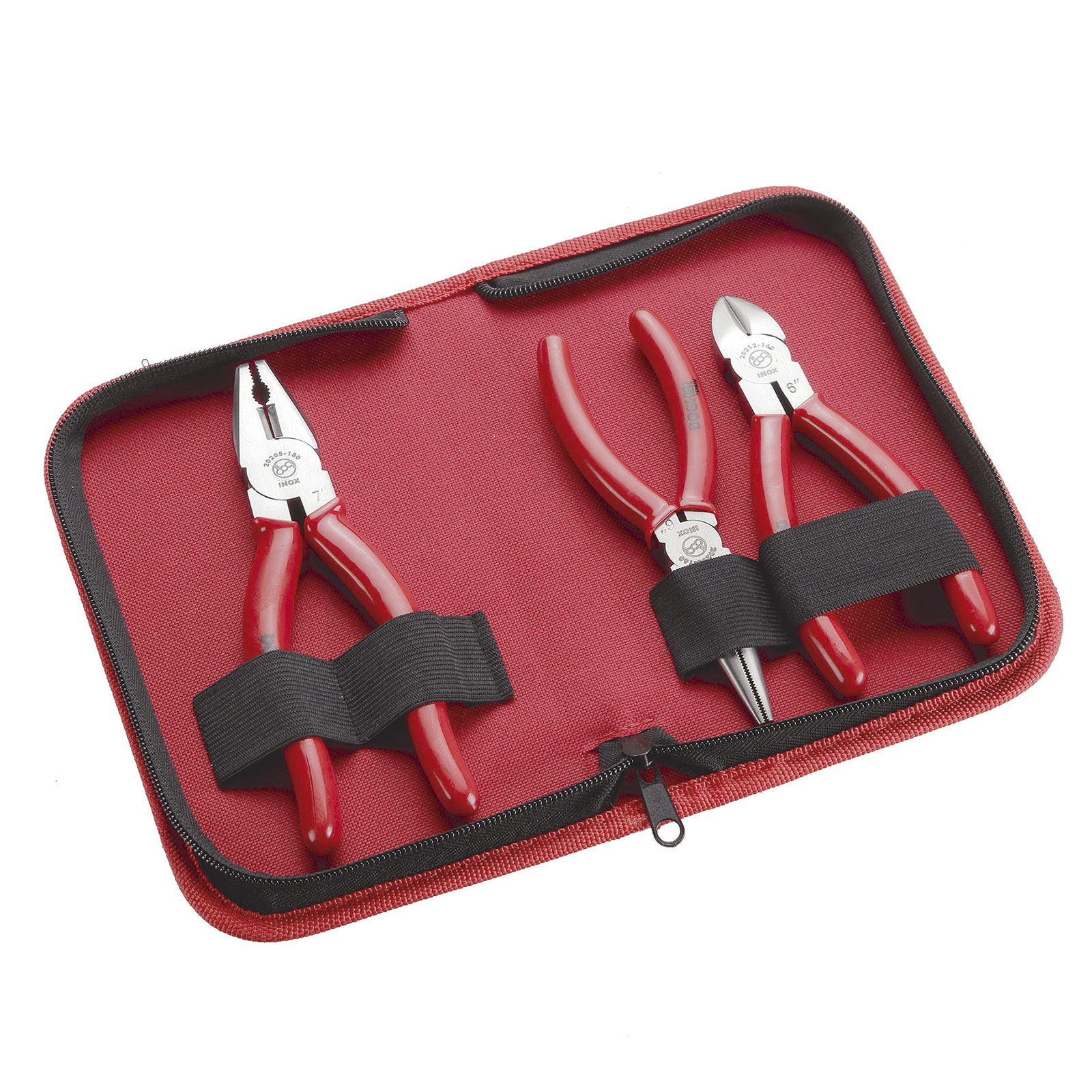 3 Alicates Profesionales Inox en Funda de Nylon DOGHER