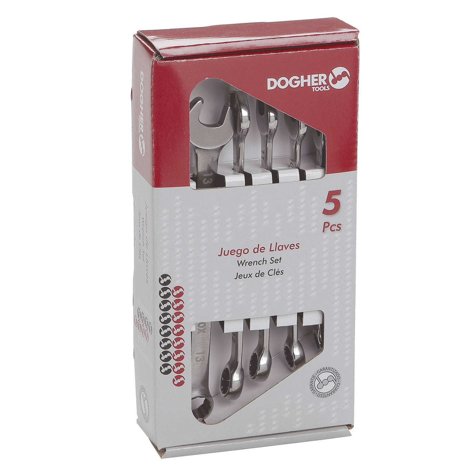 Caja 5 Llaves DOGHER Fijas Combinada Inox