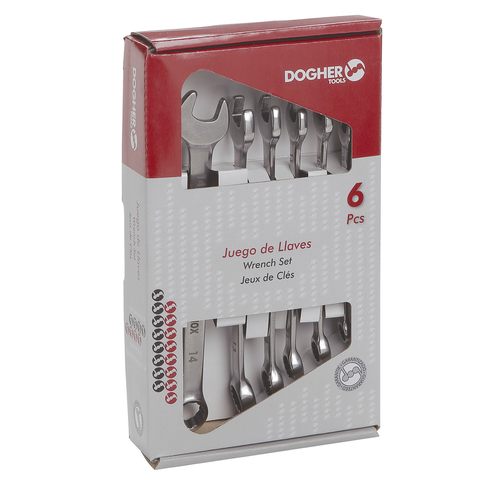 Caja 6 Llaves DOGHER Fijas Combinada Inox