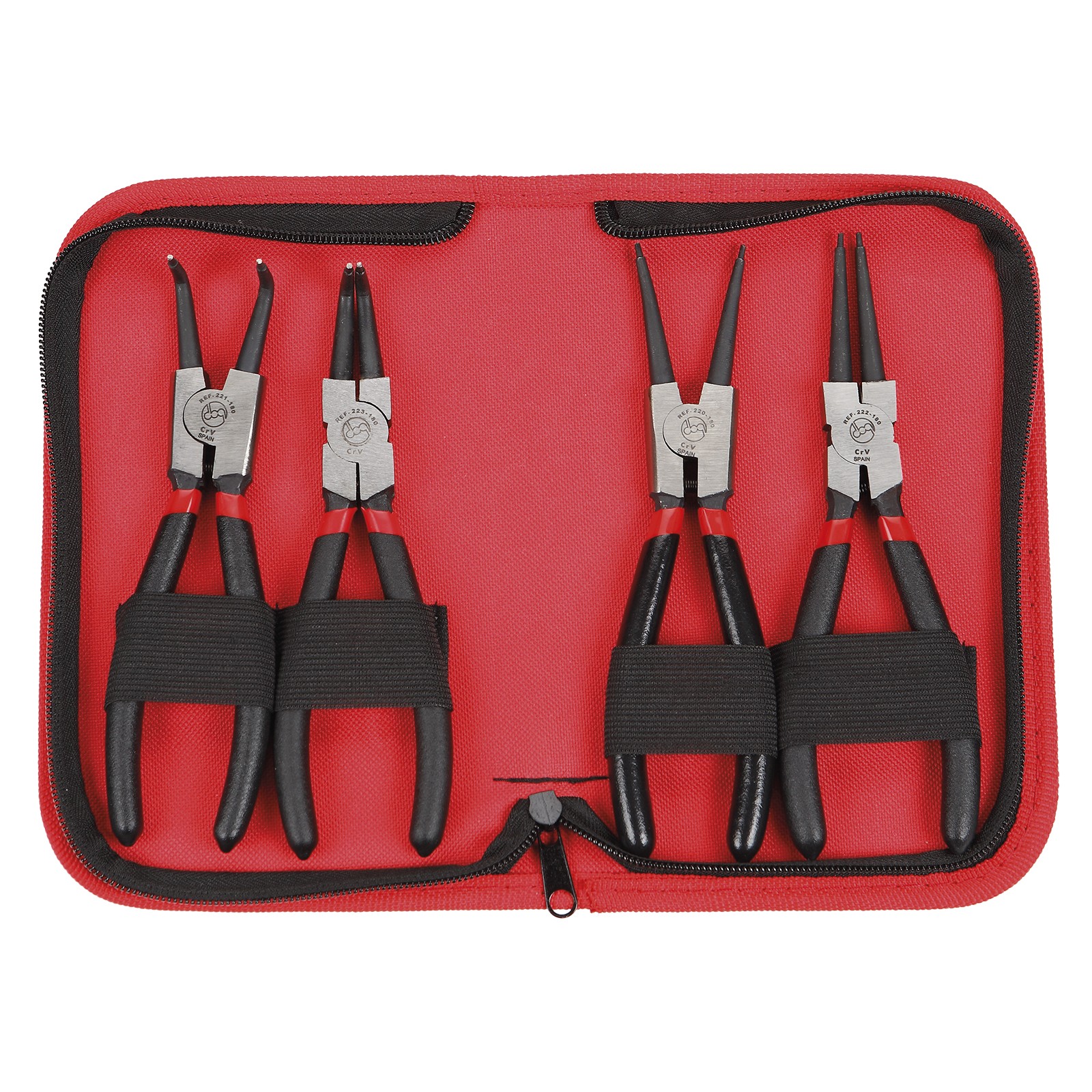 Estuche 4 Alicates Seeger DOGHER 155mm