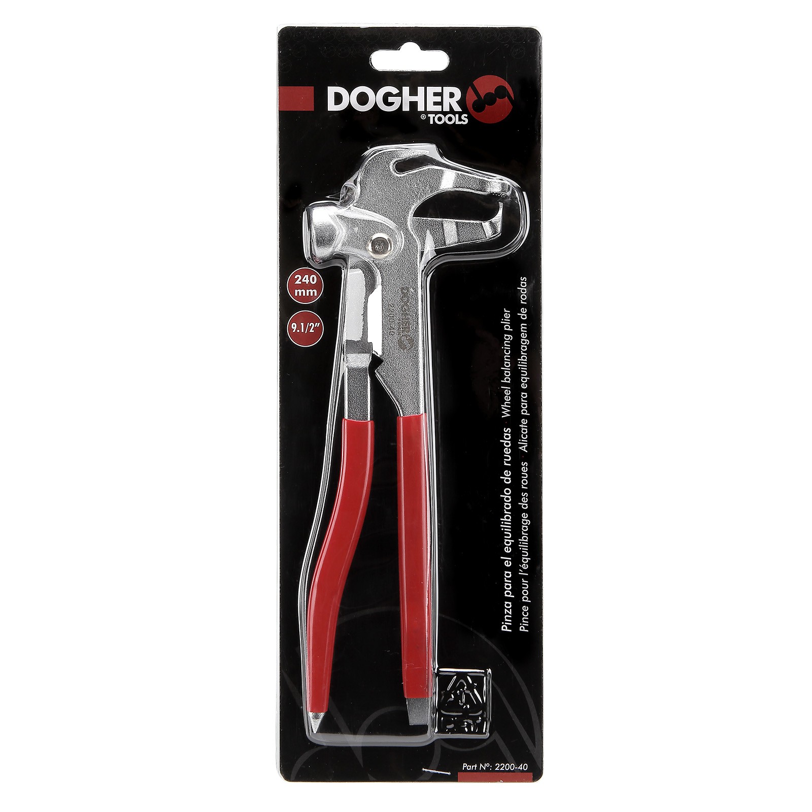Pinza para el equilibrado de ruedas 240mm