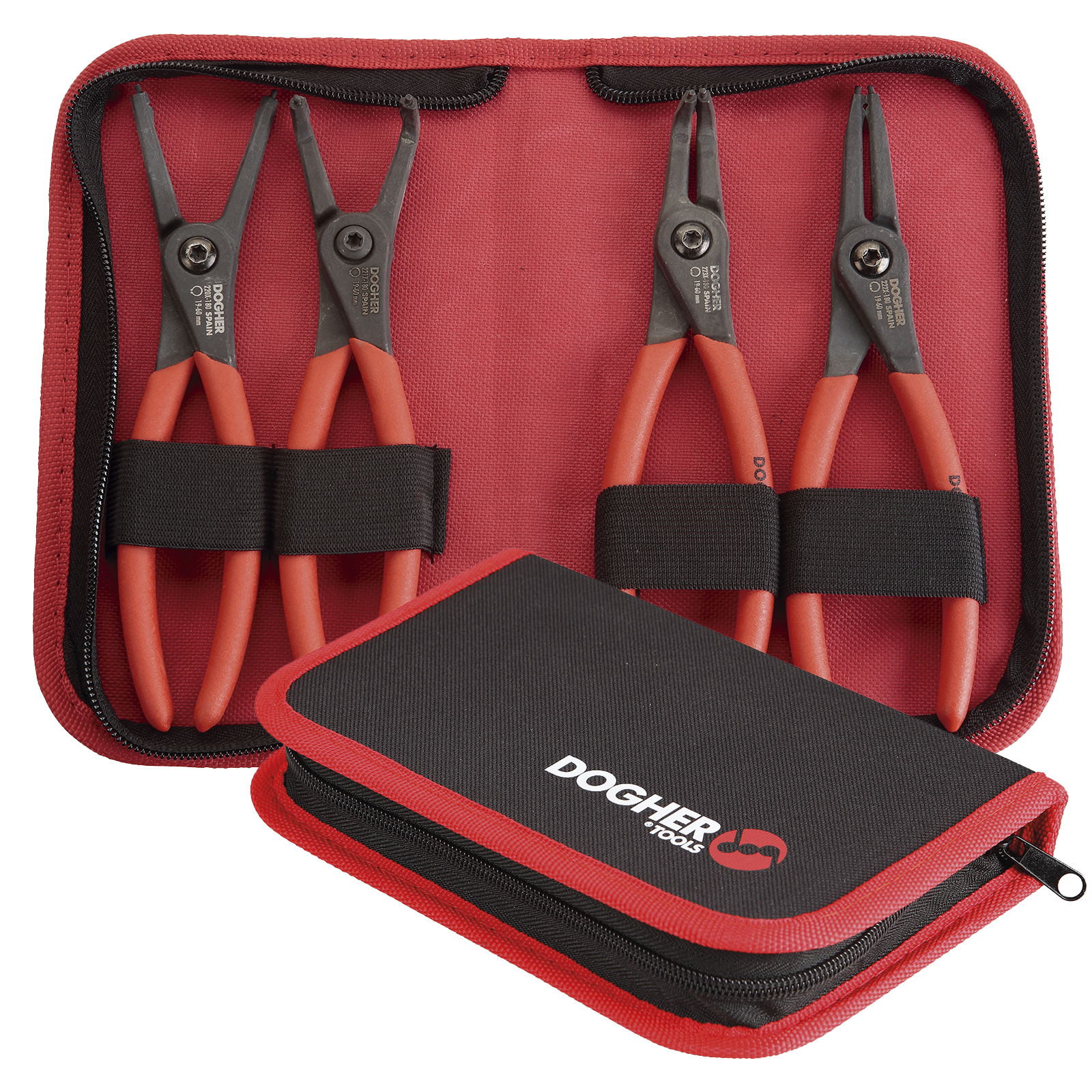 Estuche 4 Alicates Seeger Pro DOGHER 180mm